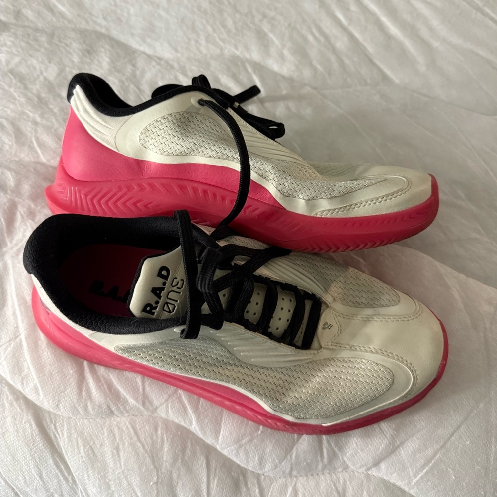 Women's Athletic Sneakers in Pink and White